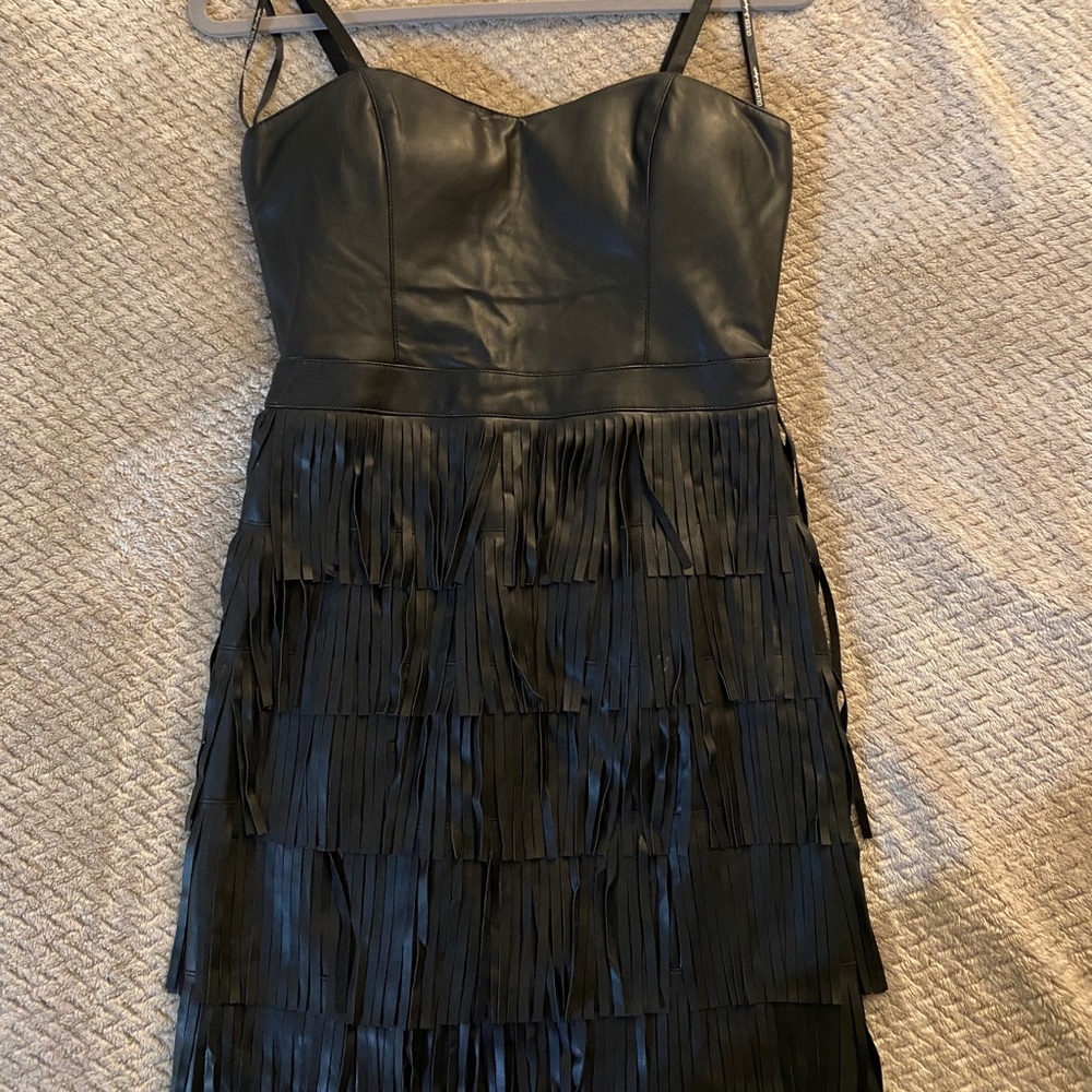 GUESS Black Leather Dress
